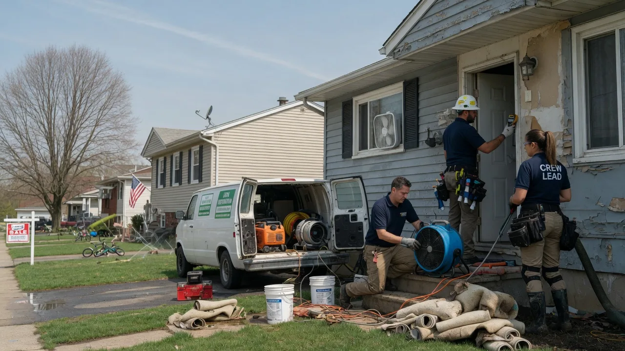 Flood Cleanup in Helenville, WI near me