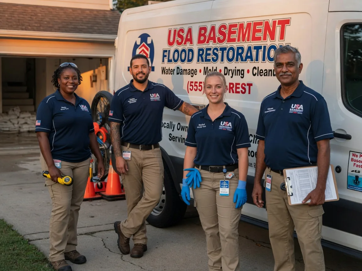Basement Flood Cleanup company in Helenville, WI